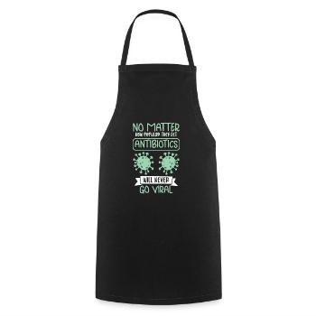 Funny pharmacist-pharmacy-technician-pharmacy pharmacy - Cooking Apron - black - Front - AI Model Male 185 dark (185cm)