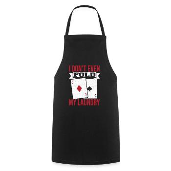Aces Spades Poker Game Card Je ne plie même pas mon L - Tablier de cuisine - noir - Devant - AI Model Male 185 dark (185cm)