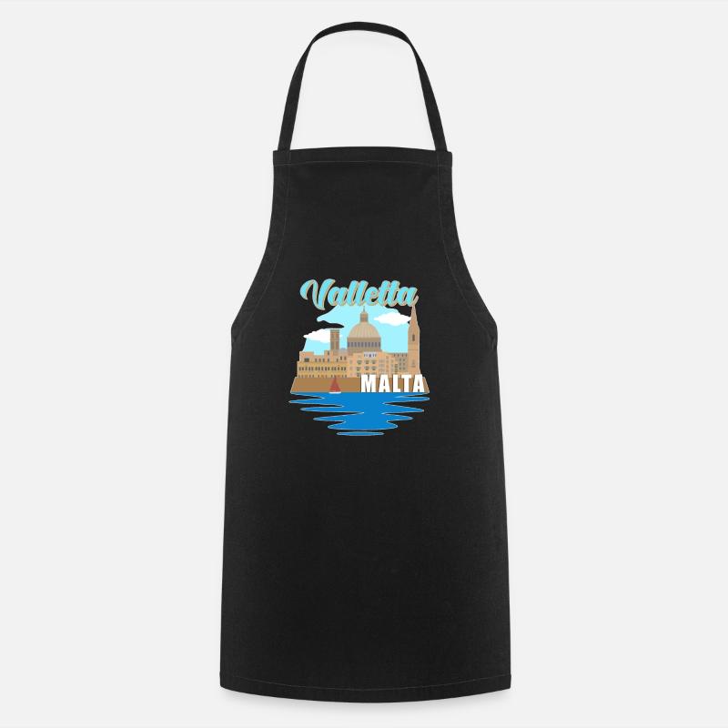 Valletta Malte Souvenir - Tablier de cuisine - noir