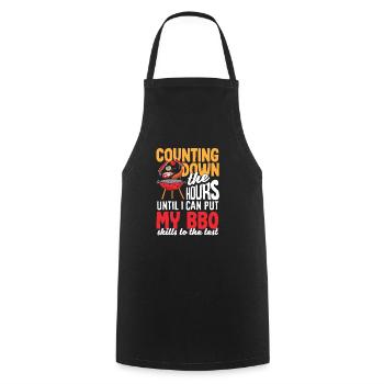 I can put my BBQ skills to the test - Cooking Apron - black - Front - AI Model Male 185 dark (185cm)
