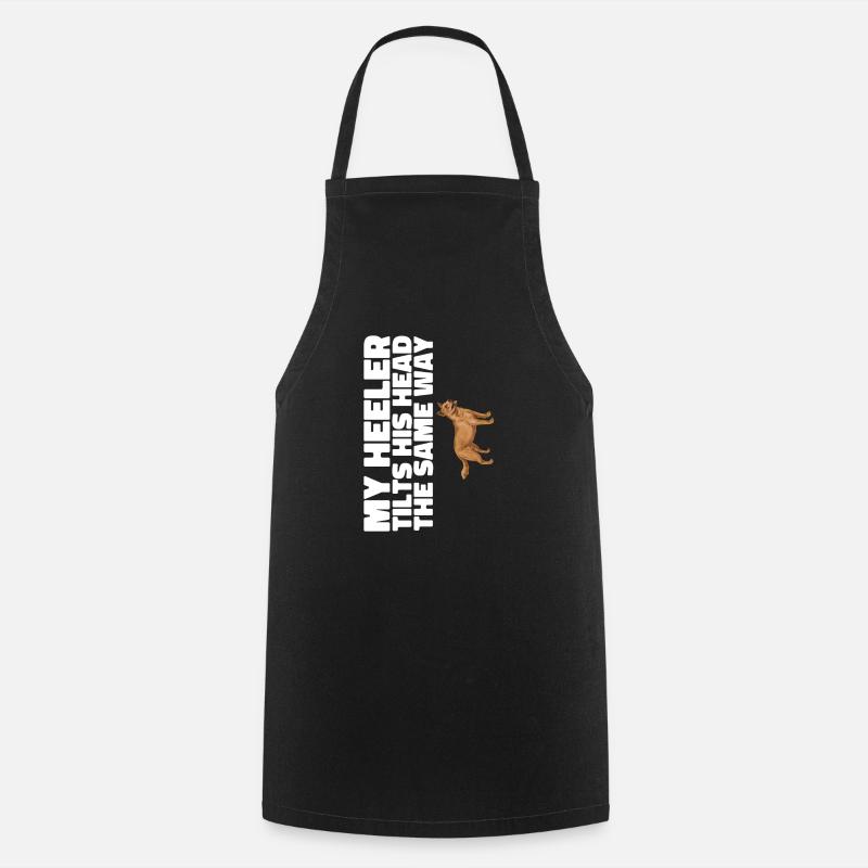 Bouvier australien Red Blue Heeler - Tablier de cuisine - noir