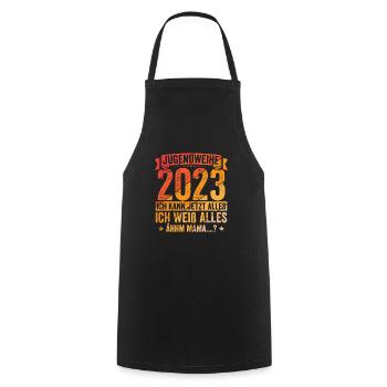 Jugendweihe 2023 - Kochschürze - Schwarz - Vorne - AI Model Male 185 dark (185cm)