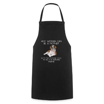 St. Bernard St. Bernard Dog Dog - Cooking Apron - black - Front - AI Model Male 185 dark (185cm)