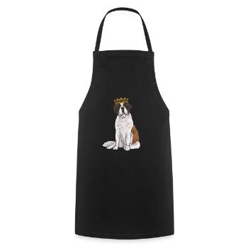 St. Bernard St. Bernard Dog Dog - Cooking Apron - black - Front - AI Model Male 185 dark (185cm)