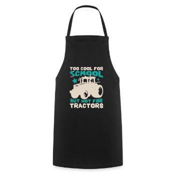 Kids Tractor Farming - Cooking Apron - black - Front - AI Model Male 185 dark (185cm)