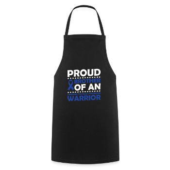 Proud mother of a warrior with chronic - Cooking Apron - black - Front - AI Model Male 185 dark (185cm)