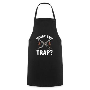 Shooting Skeet Clay Pigeon Shooting - Cooking Apron - black - Front - AI Model Male 185 dark (185cm)