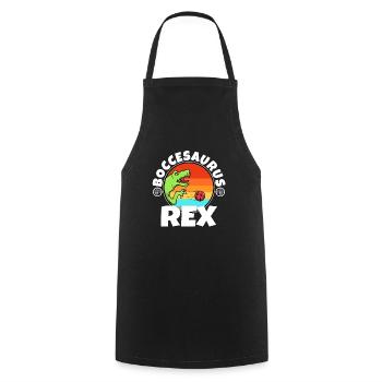 Boccesaurus Rex - Cooking Apron - black - Front - AI Model Male 185 dark (185cm)