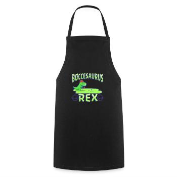 Boccesaurus Rex - Cooking Apron - black - Front - AI Model Male 185 dark (185cm)