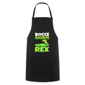 Boccesaurus Rex - Cooking Apron - black - Front - AI Model Male 185 dark (185cm)