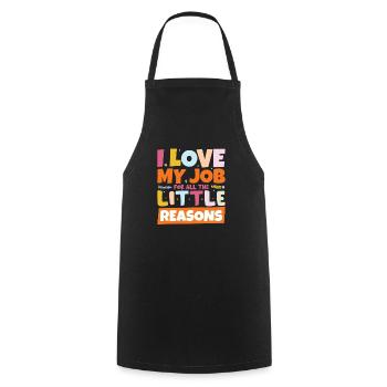 Enseignement - Tablier de cuisine - noir - Devant - AI Model Male 185 dark (185cm)