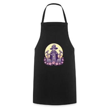 Kawaii Pastel Goth Cute Witchy Death - Tablier de cuisine - noir - Devant - AI Model Male 185 dark (185cm)