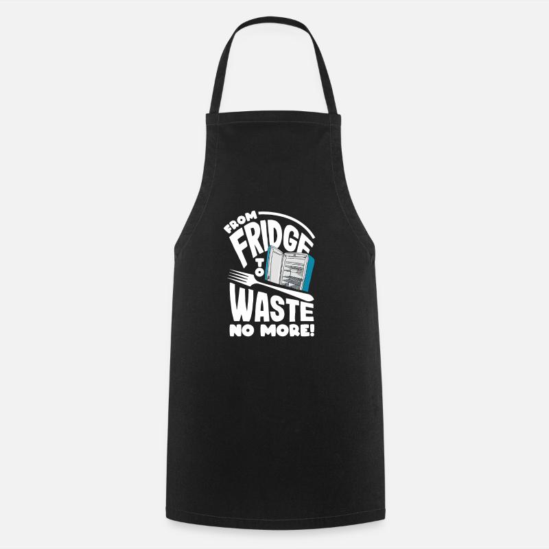 From Fridge to Fork, Waste No More! Mindful - Cooking Apron - black