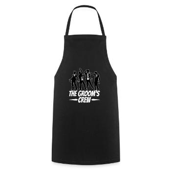 Équipage du marié - Tablier de cuisine - noir - Devant - AI Model Male 185 dark (185cm)