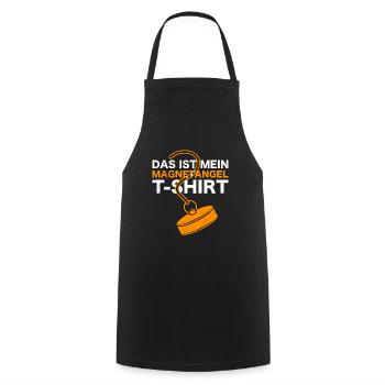 Magnetfischen Das ist mein Magnetangel Shirt - Kochschürze - Schwarz - Vorne - AI Model Male 185 dark (185cm)