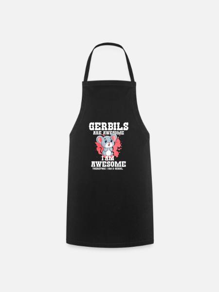 Rennmaus Maus Geschenk - Kochschürze - Schwarz