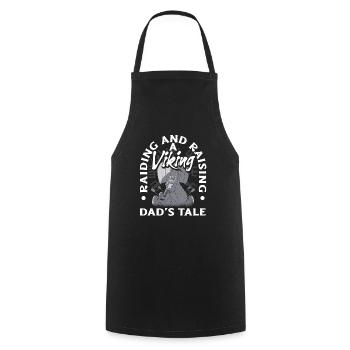 Piller et élever le conte d’un père viking - Tablier de cuisine - noir - Devant - AI Model Male 185 dark (185cm)
