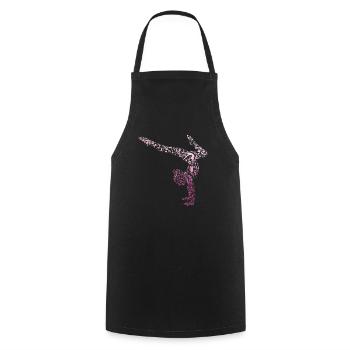 Rhythmische Kunstsportgymnastik - Kochschürze - Schwarz - Vorne - AI Model Male 185 dark (185cm)