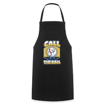 Call the ball volleyball - Cooking Apron - black - Front - AI Model Male 185 dark (185cm)