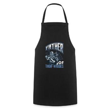 Father of Thor-nadoes Father's Day - Cooking Apron - black - Front - AI Model Male 185 dark (185cm)