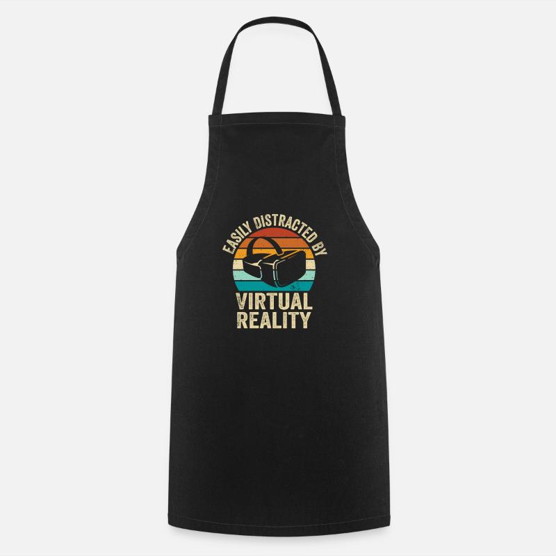Virtual Reality VR Geschenk - Kochschürze - Schwarz