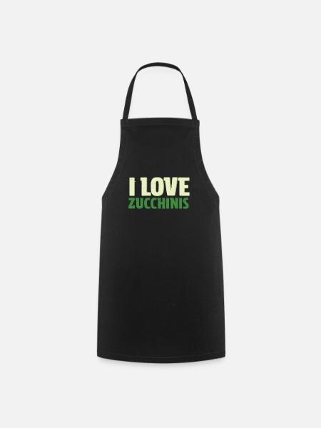 Zucchini - Kochschürze - Schwarz