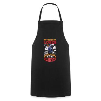 Dirt Bike Dirt Bike Riding Motocross Dirt Biking - Cooking Apron - black - Front - AI Model Male 185 dark (185cm)