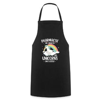 Pharmacist - Cooking Apron - black - Front - AI Model Male 185 dark (185cm)