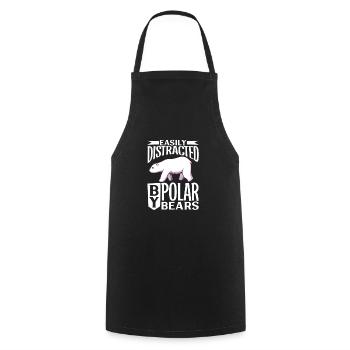 Polar Bear Global Warming Artic Seal hunting Ursus - Cooking Apron - black - Front - AI Model Male 185 dark (185cm)