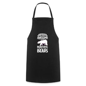 Polar Bear Global Warming Artic Seal hunting Ursus - Cooking Apron - black - Front - AI Model Male 185 dark (185cm)