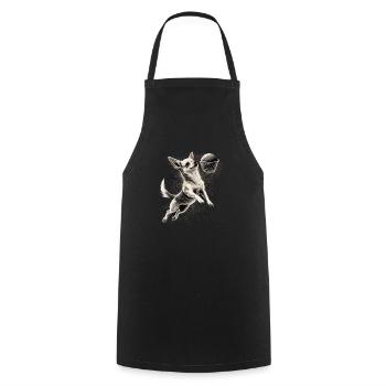 Chihuahua | Basketball | Player | Sport | Dunk | - Cooking Apron - black - Front - AI Model Male 185 dark (185cm)