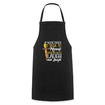 Yellow-breasted Macaw Parrot Blue And Yellow Macaw - Cooking Apron - black - Front - AI Model Male 185 dark (185cm)