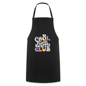 Cool Plastic Surgeons Club Surgery Squad Cosmetic - Cooking Apron - black - Front - AI Model Male 185 dark (185cm)