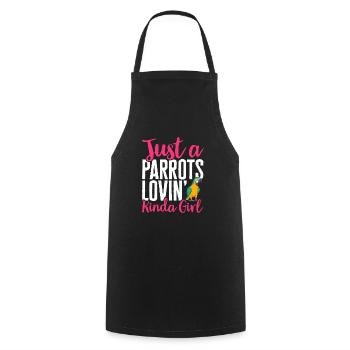 Yellow-breasted Macaw Parrot Blue And Yellow Macaw - Cooking Apron - black - Front - AI Model Male 185 dark (185cm)