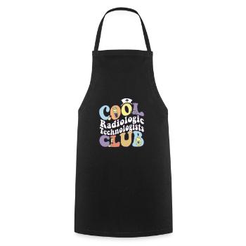 Cool Radiologic Technologists Club Rad Tech Squad - Cooking Apron - black - Front - AI Model Male 185 dark (185cm)