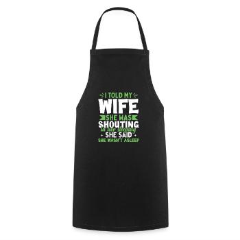 Drôle de papa Blagues Cadeau Fête des pères - Tablier de cuisine - noir - Devant - AI Model Male 185 dark (185cm)