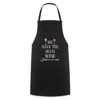 Winzer Wein Spruch für Weinliebhaber - Kochschürze - Schwarz - Vorne - AI Model Male 185 dark (185cm)