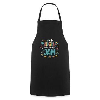 Algebra Is My Jam - Cooking Apron - black - Front - AI Model Male 185 dark (185cm)