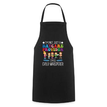 Je ne suis pas seulement un fournisseur de services de garde - Tablier de cuisine - noir - Devant - AI Model Male 185 dark (185cm)