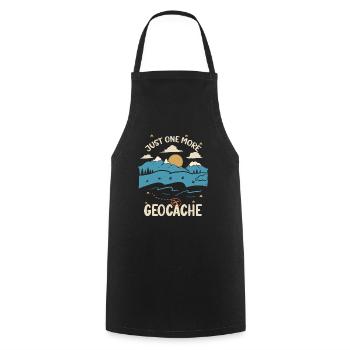 Juste une géocache Geocahing Geocahing de plus - Tablier de cuisine - noir - Devant - AI Model Male 185 dark (185cm)