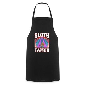 Sloth Tamer - Cooking Apron - black - Front - AI Model Male 185 dark (185cm)