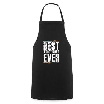 Turning Wood Lathe Lathe - Cooking Apron - black - Front - AI Model Male 185 dark (185cm)