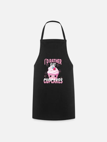 Cupcake Kawaii - Kochschürze - Schwarz