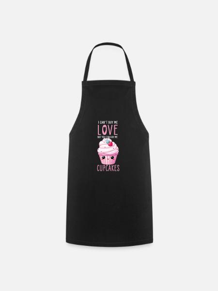 Cupcake Kawaii - Kochschürze - Schwarz
