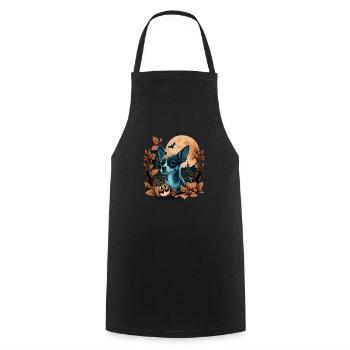 Chihuahua Costume d'Halloween - Citrouille - Tablier de cuisine - noir - Devant - AI Model Male 185 dark (185cm)
