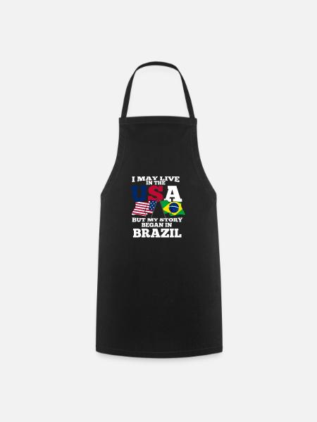 Brésil - Tablier de cuisine - noir