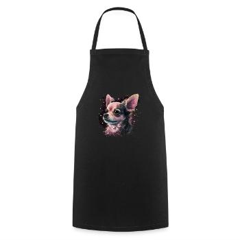Chihuahua Puppy | Pretty Pink Dog Girly Mom Women - Cooking Apron - black - Front - AI Model Male 185 dark (185cm)