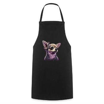 Chihuahua Puppy | Pretty Pink Dog Girly Mom Women - Cooking Apron - black - Front - AI Model Male 185 dark (185cm)
