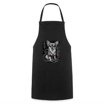 Chihuahua | Electrician Worker Electrical Job Dog - Cooking Apron - black - Front - AI Model Male 185 dark (185cm)