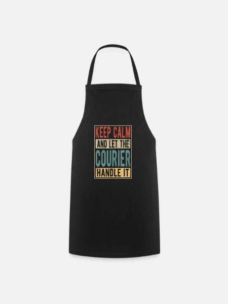Kurier Retro Geschenk - Kochschürze - Schwarz